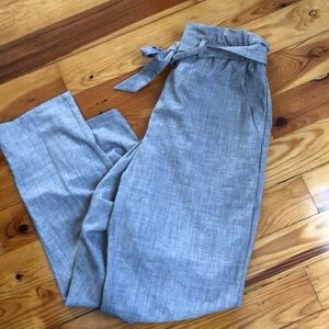 H&M gray dress pants w/ belt